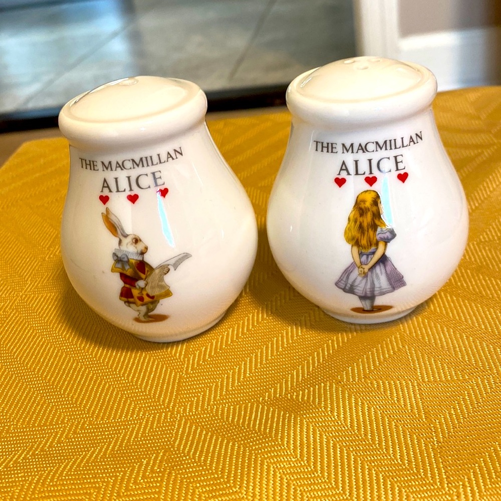 The Macmillan Alice’s Adventures in Wonderland Salt and Pepper Shakers